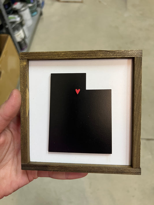 Utah Mini Sign 5x5 inches
