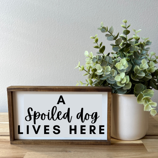 Personalized Paw Print Sign | Pet Lover Gift | 4x7 inch Sign