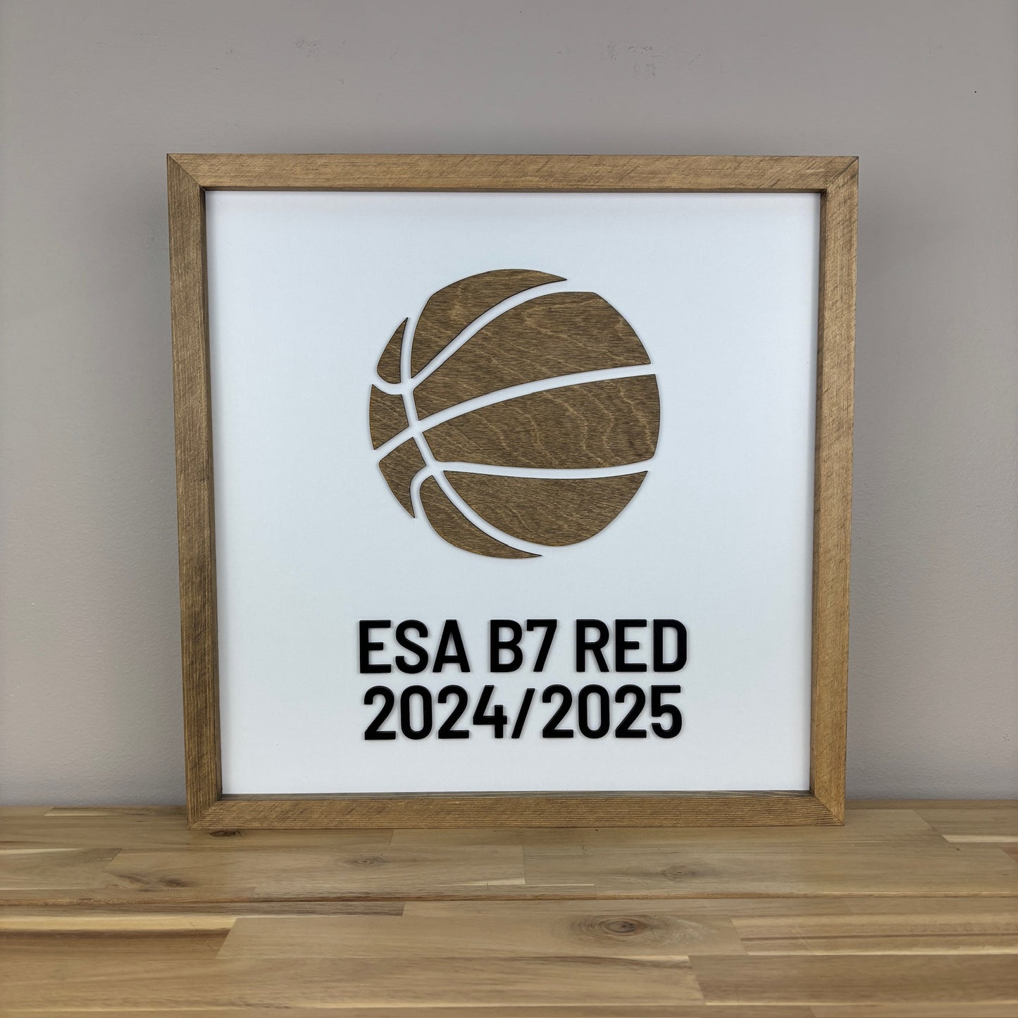CUSTOM Write-On BASKETBALL Coach Appreciation Gift with Black Lettering | 16x16 inch Sign