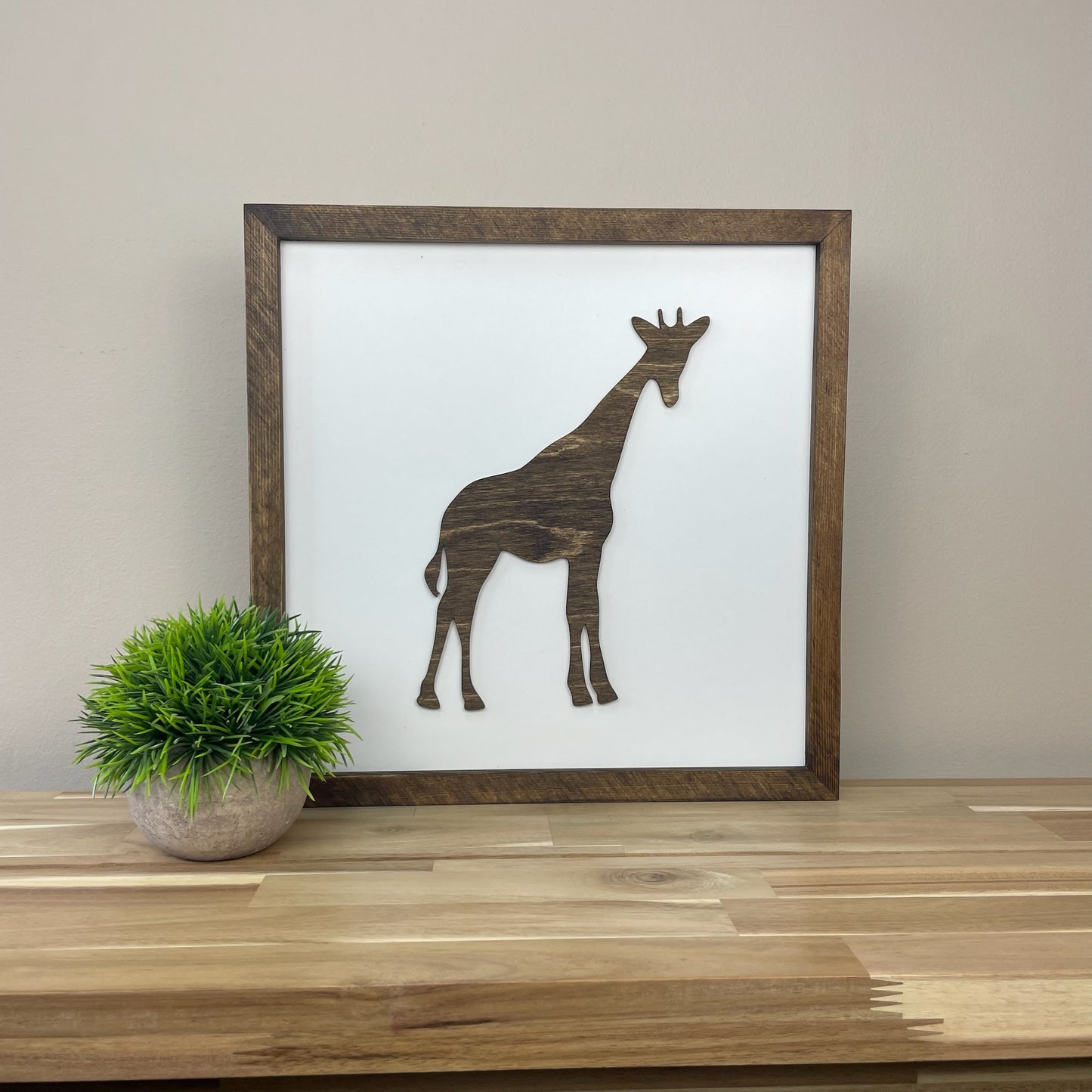 Animal Sign | 14x14 inch Wood Sign | Animal Nursery