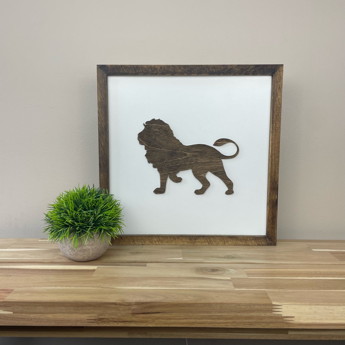 Animal Sign | 14x14 inch Wood Sign | Animal Nursery
