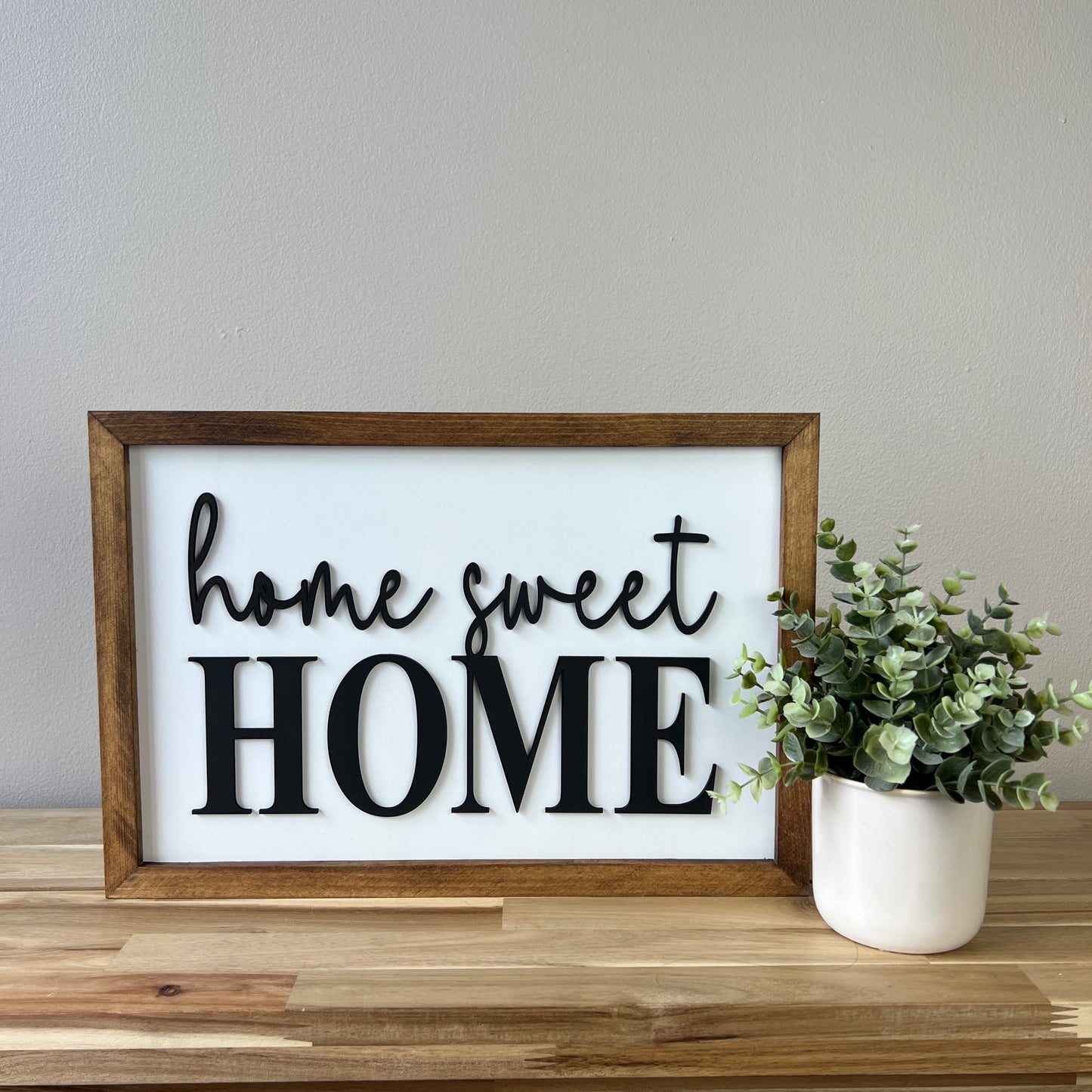 Home Sweet Home | 11x16 inch Wood Framed Sign