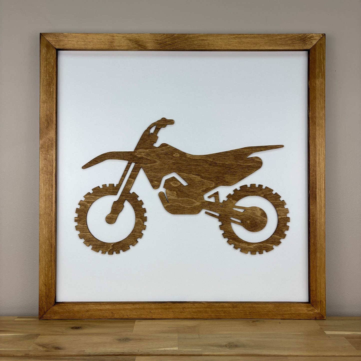 Dirt Bike Sign | Square Signs | Boys Bedroom Decor