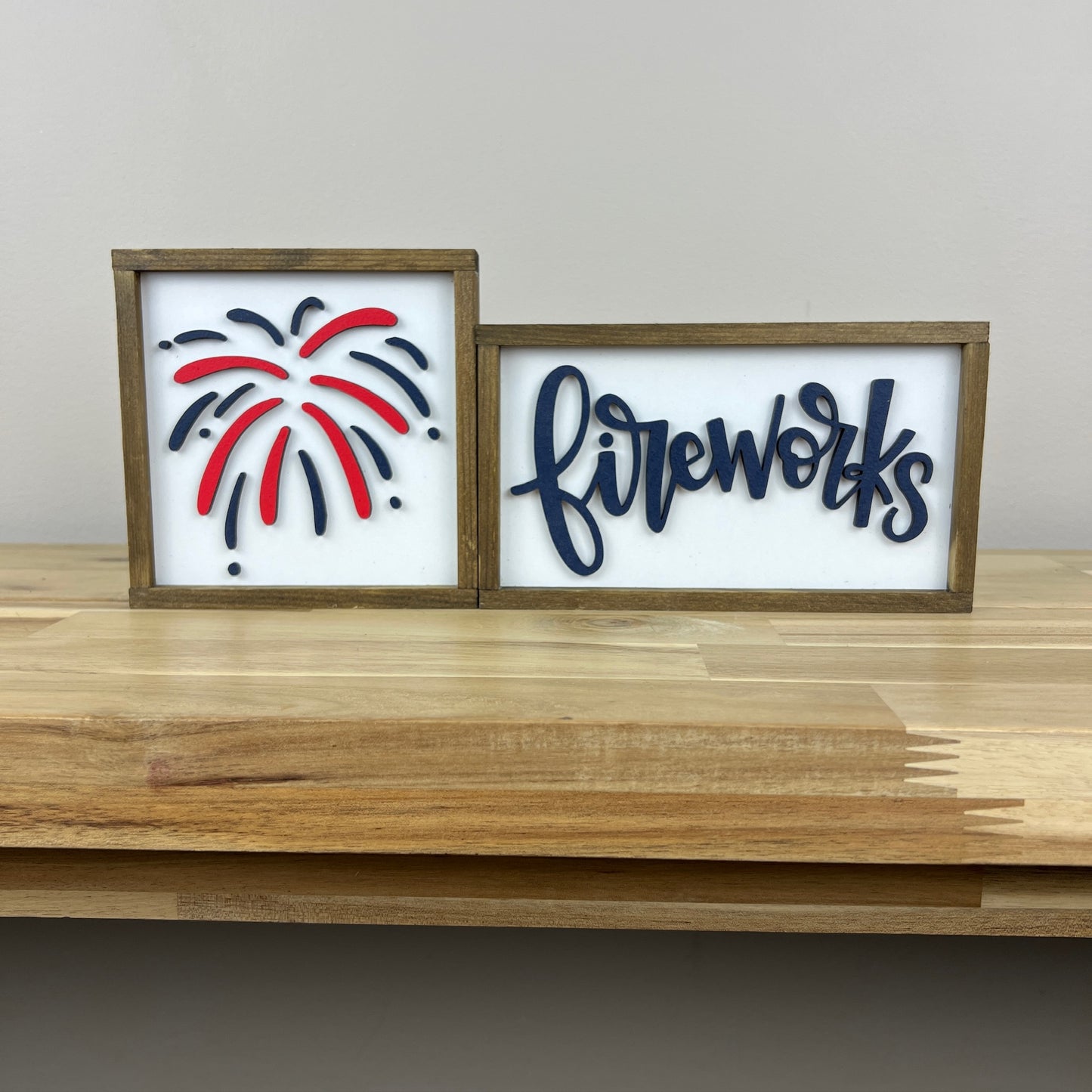 Patriotic Mini Signs | 5x5 inch or 4x7 inch Wood Signs