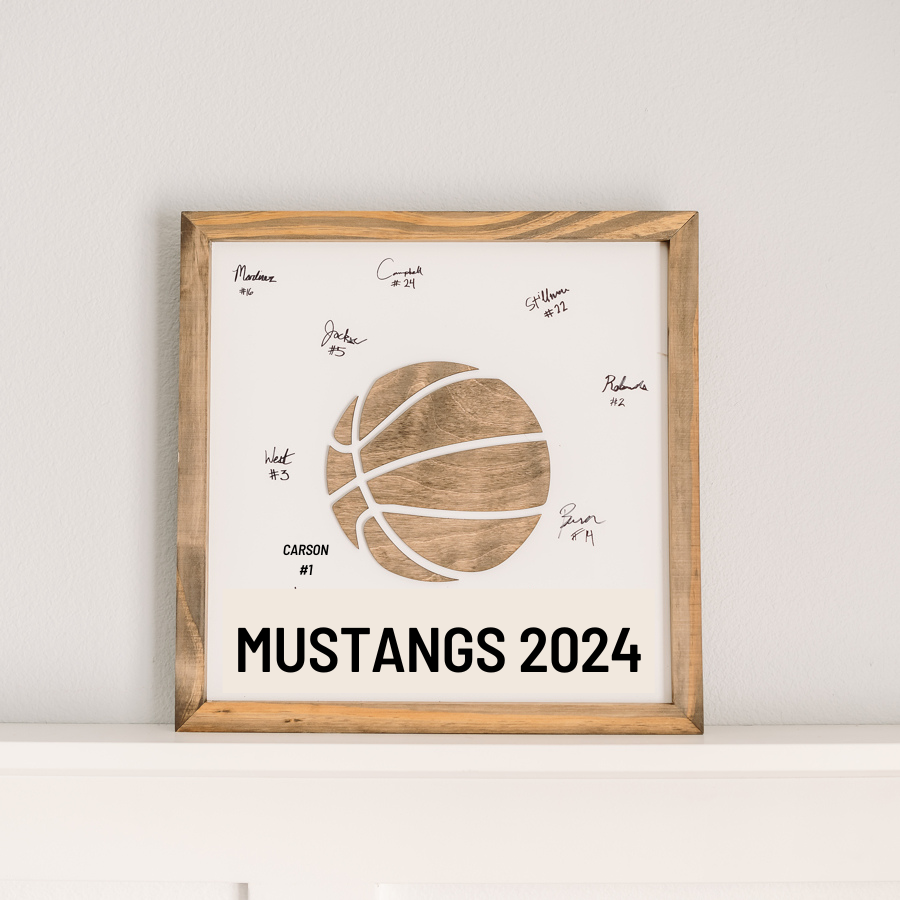 personalized basketball coach sign from team