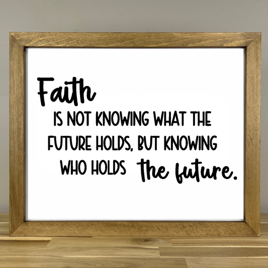 Faith Sign | 21x17 inch Wood Sign