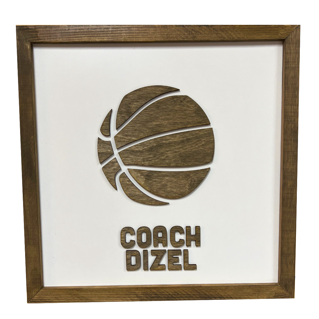 CUSTOM Coach Gift | 16x16 inch Sign