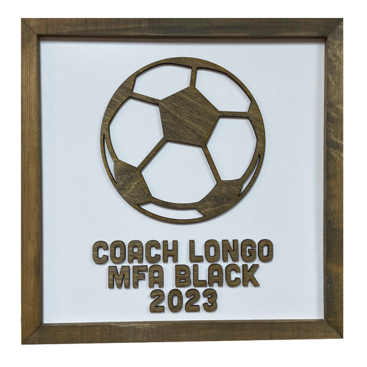 CUSTOM Coach Gift | 16x16 inch Sign