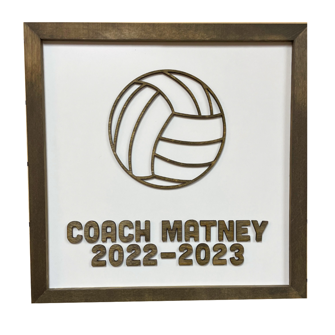 CUSTOM Coach Gift | 16x16 inch Sign