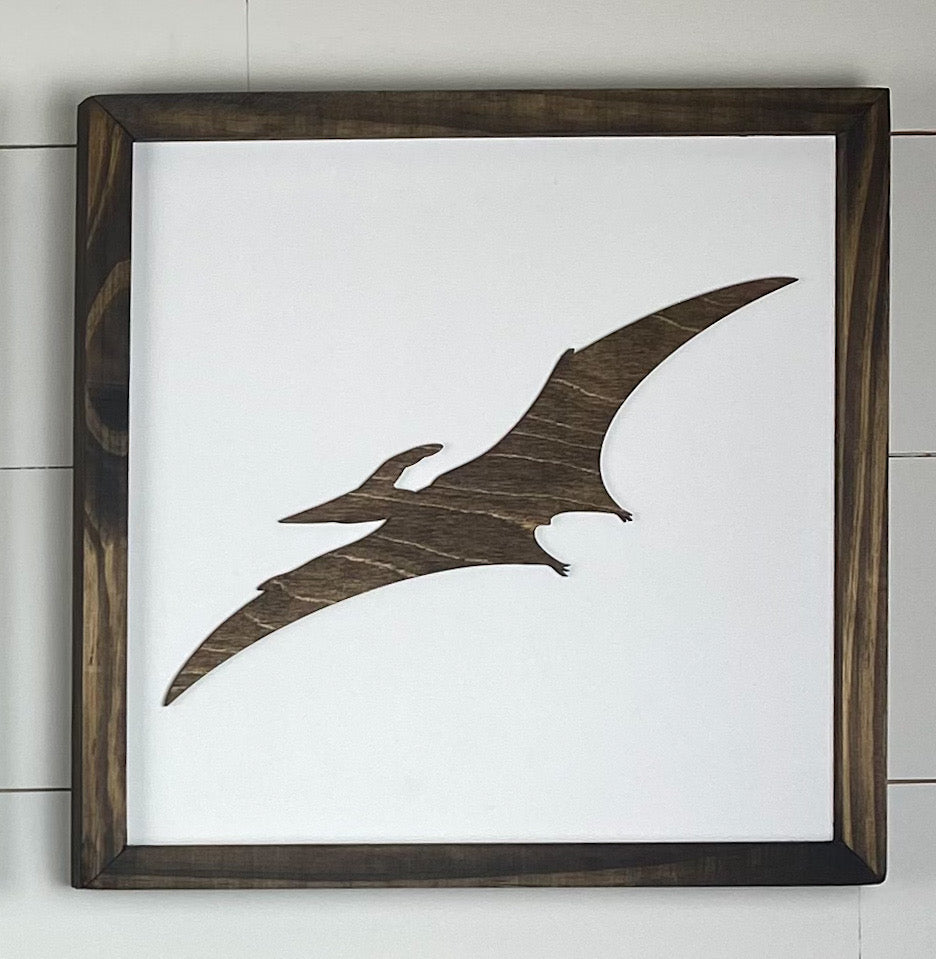Dinosaur Wood Sign | 14 inch Dinosaur Sign | Dinosaur Gallery Wall Sign