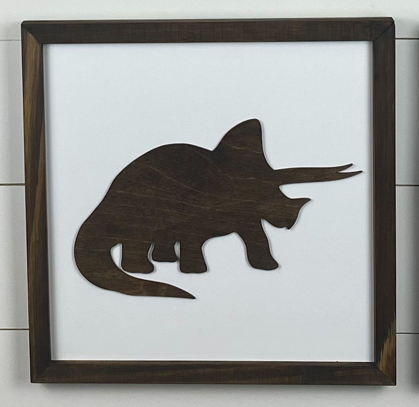 Dinosaur Wood Sign | 14 inch Dinosaur Sign | Dinosaur Gallery Wall Sign