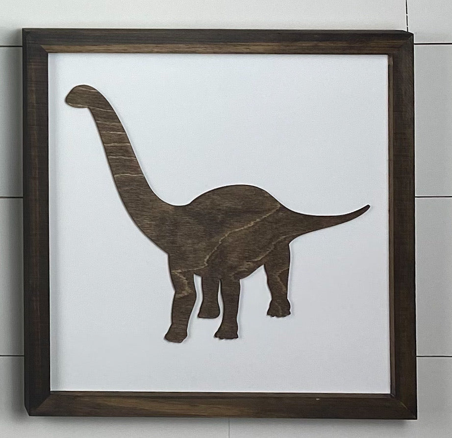Dinosaur Wood Sign | 14 inch Dinosaur Sign | Dinosaur Gallery Wall Sign