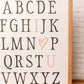 Alphabet I Love You | 17x21 inch Wood Sign | Nursery Sign | Baby Girl Nursery Sign