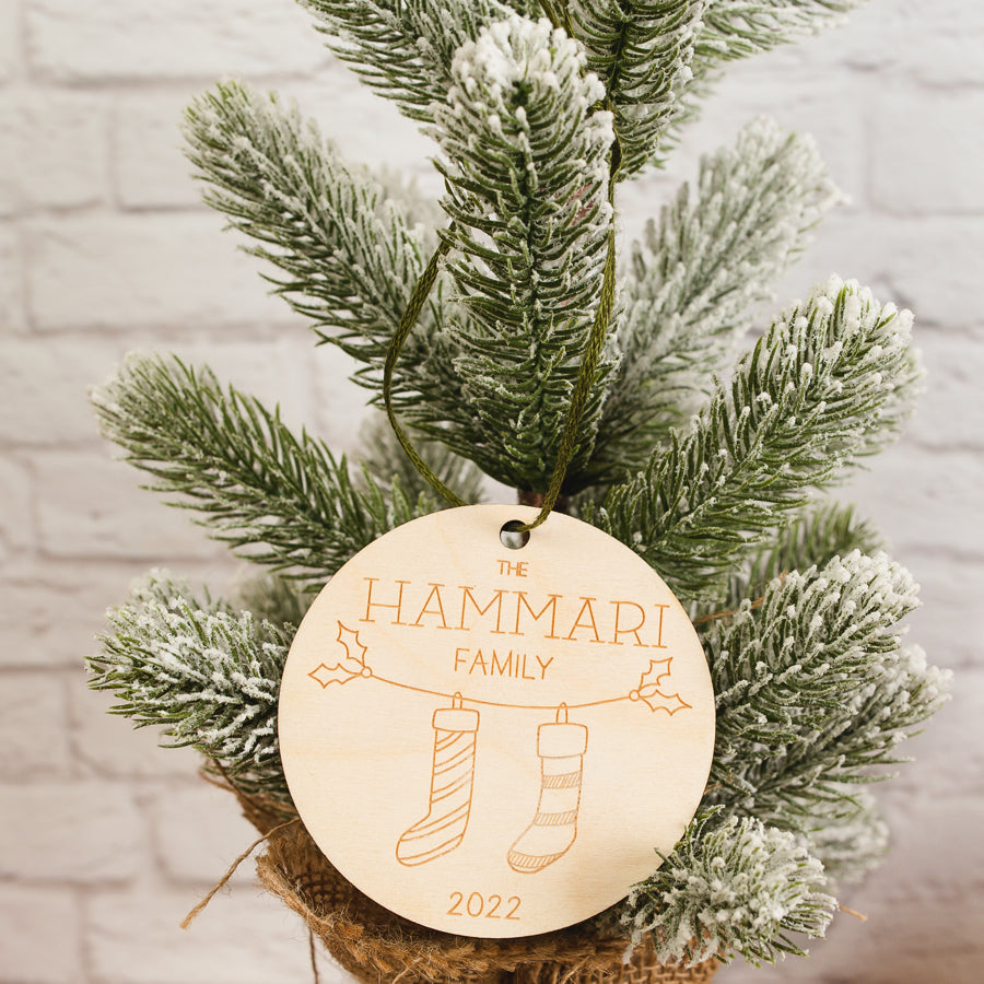 Custom Family Christmas Ornament