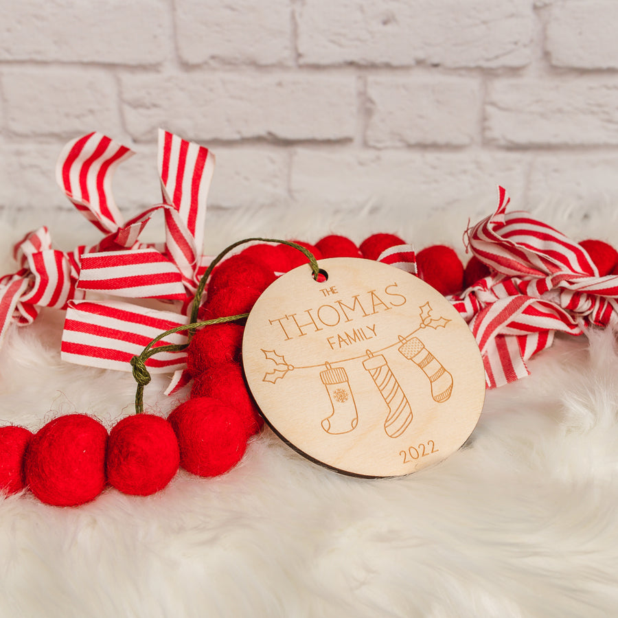 Custom Family Christmas Ornament