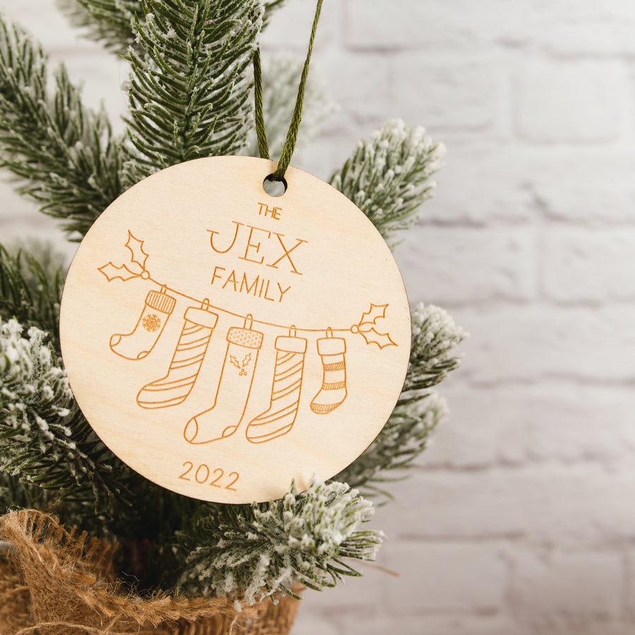 Custom Family Christmas Ornament