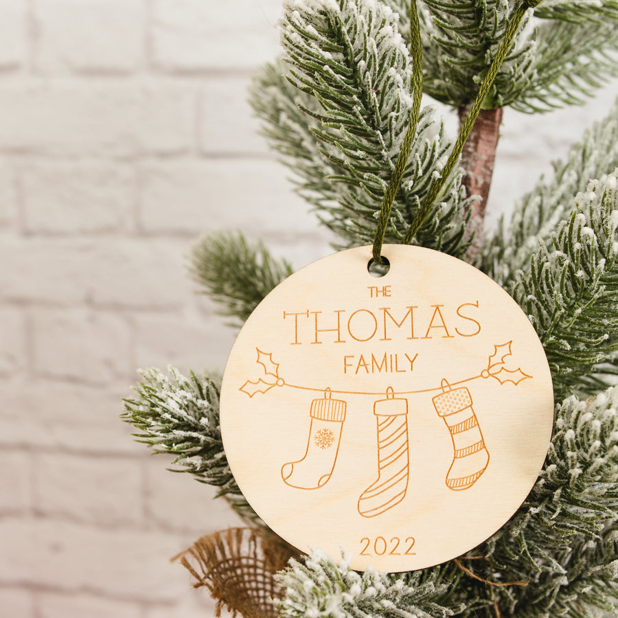 Custom Family Christmas Ornament