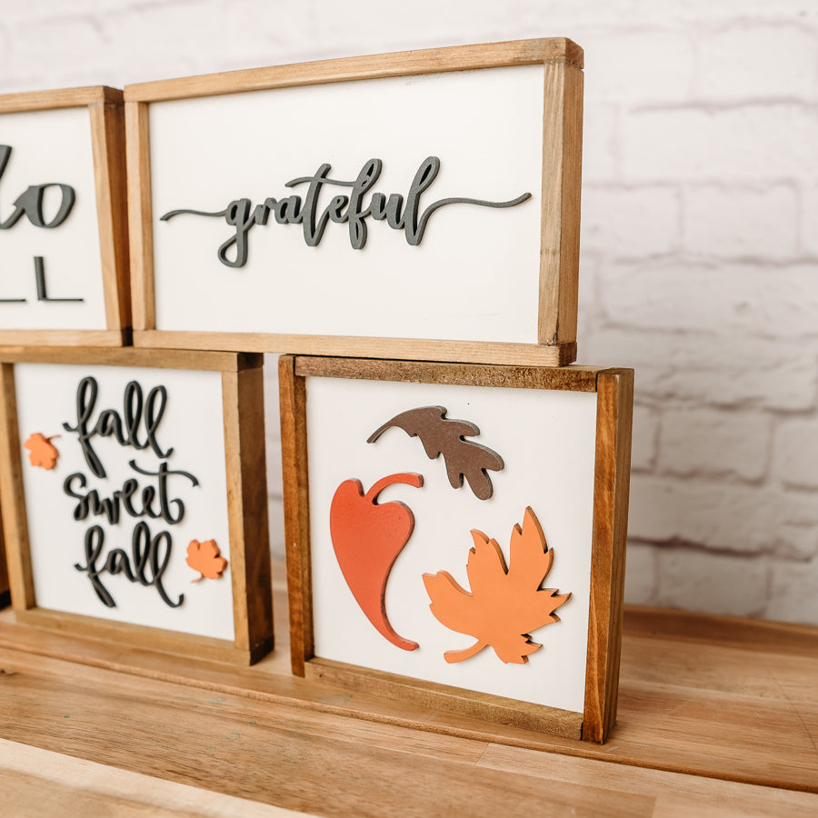 Fall Tiered Tray Signs BUNDLE