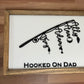 Personalized Father’s Day Fishing Sign | 11x16 inch Wood Sign | Custom Gift for Dad or Grandpa