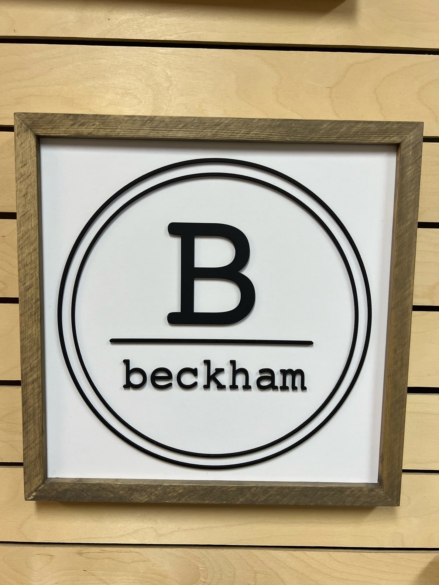 Personalized Kids Room Name Sign | 14x14 inch Wood Sign