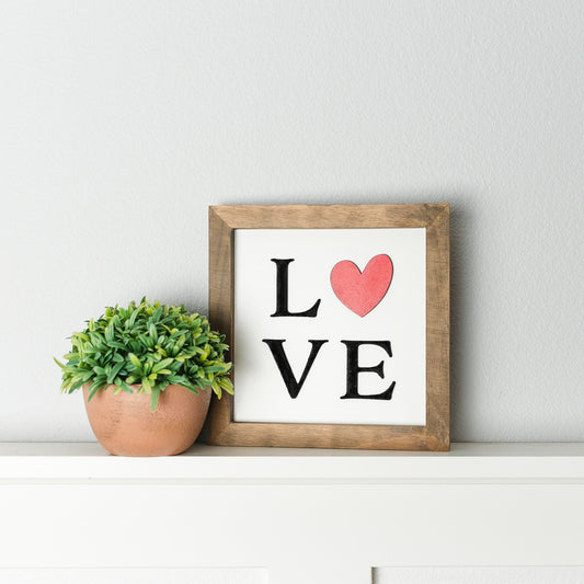 Love | 11x11 inch Wood Sign