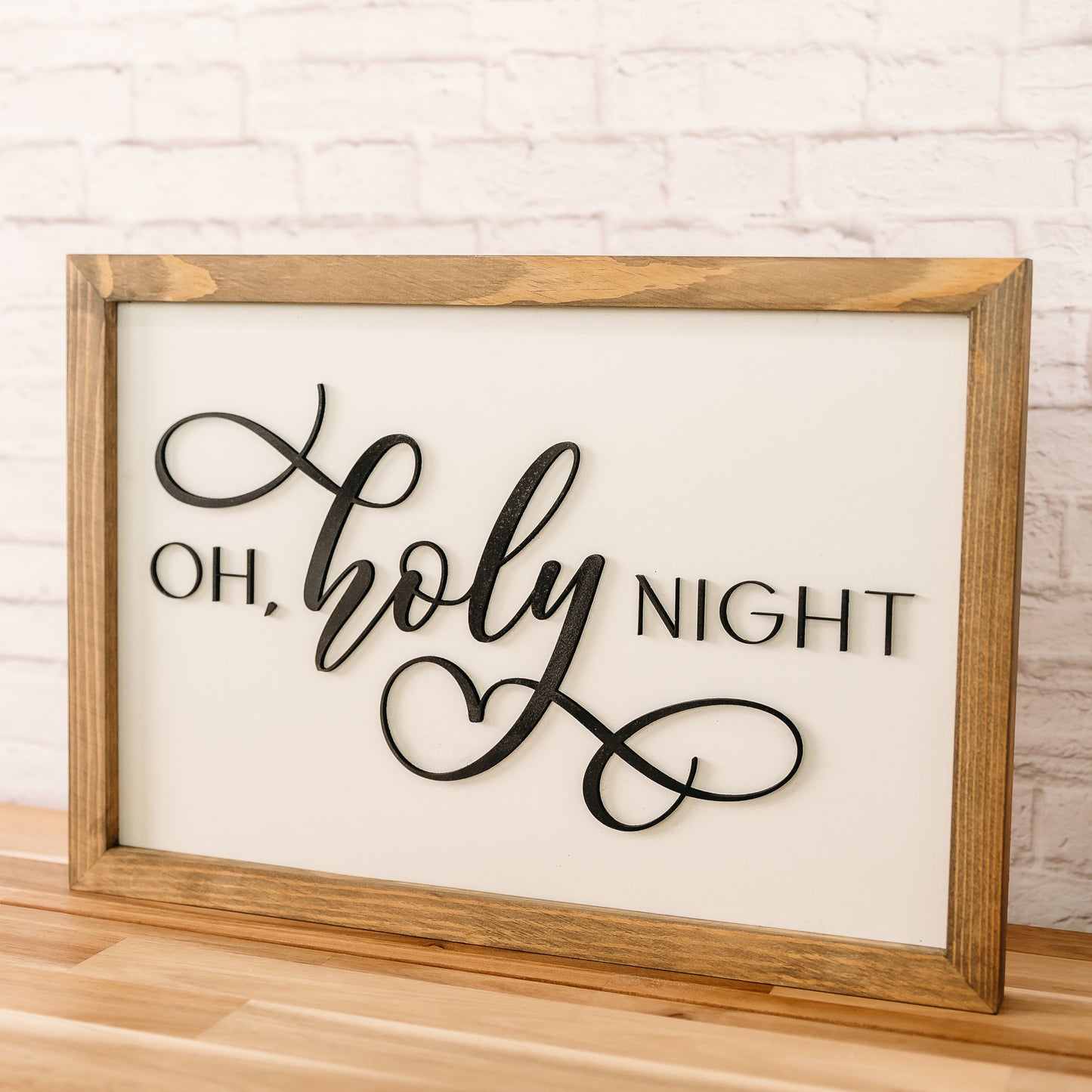 Oh Holy Night I 11x16 inch Wood Sign
