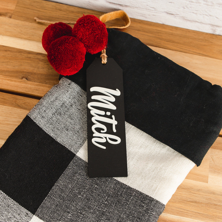 Personalized 3D Stocking Name Tags