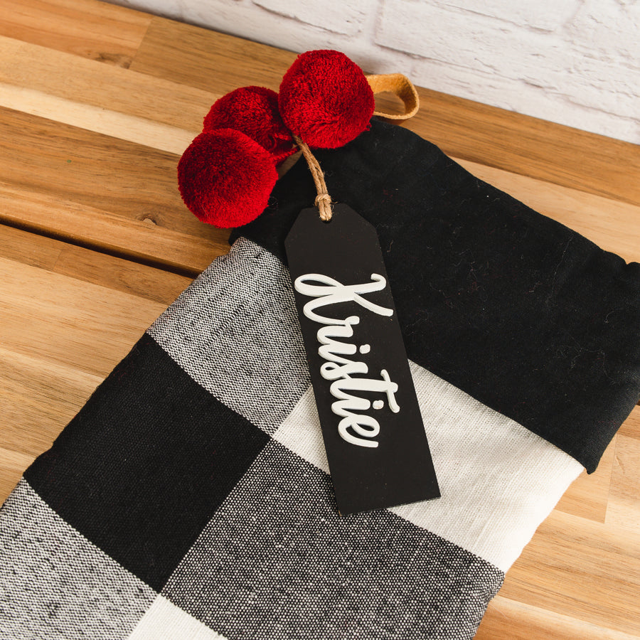 Personalized 3D Stocking Name Tags