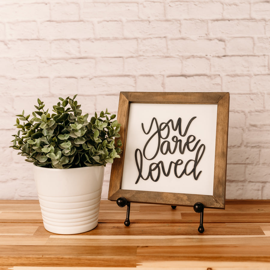 You are Loved | 8x8 inch Wood Sign