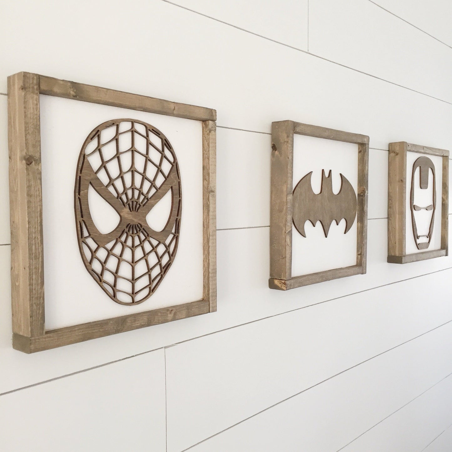 Superhero Wall Art | 11x11 inch Wood Sign