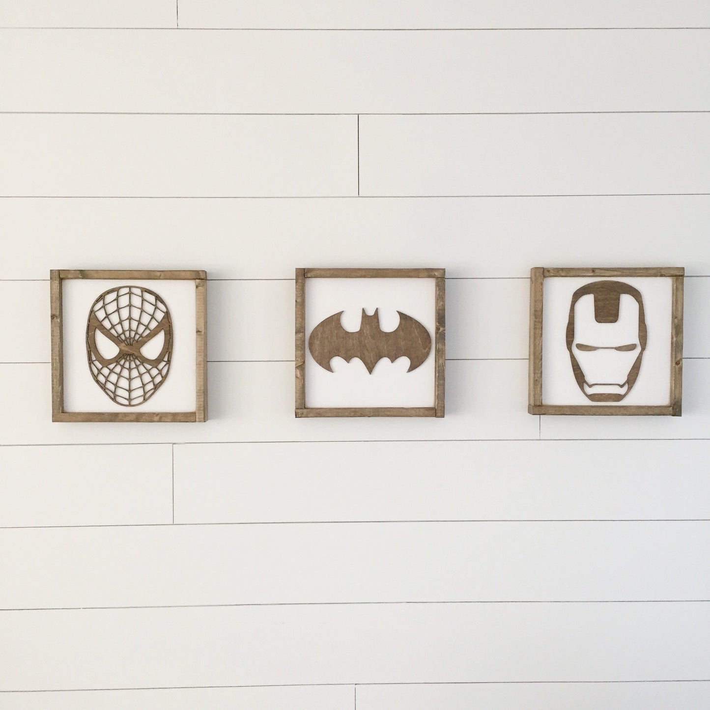 Superhero Wall Art | 11x11 inch Wood Sign