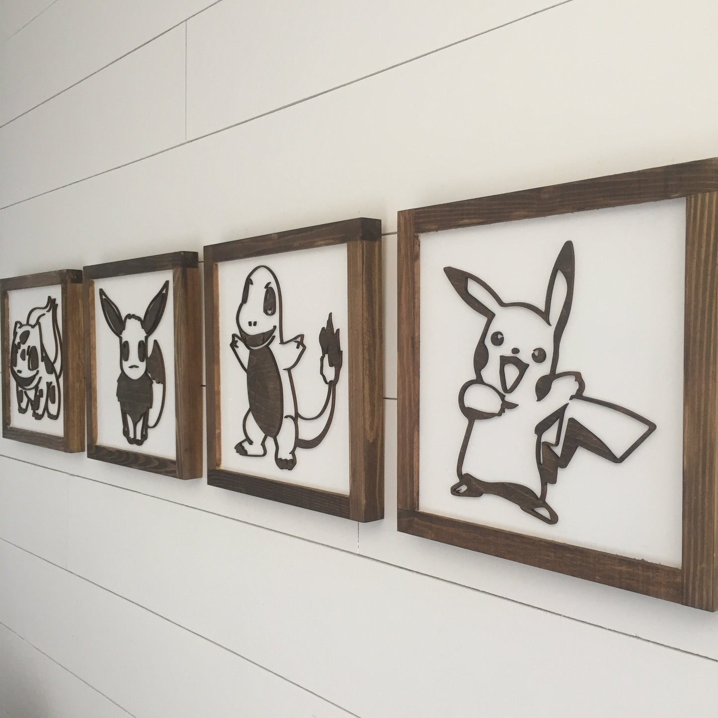 Pokemon Wood Signs | 11x11 inch | Pokemon Home Decor | Pokemon Bedroom