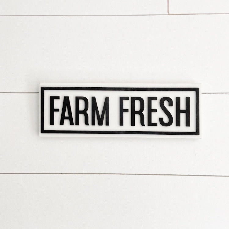 12” Farmhouse Word Signs