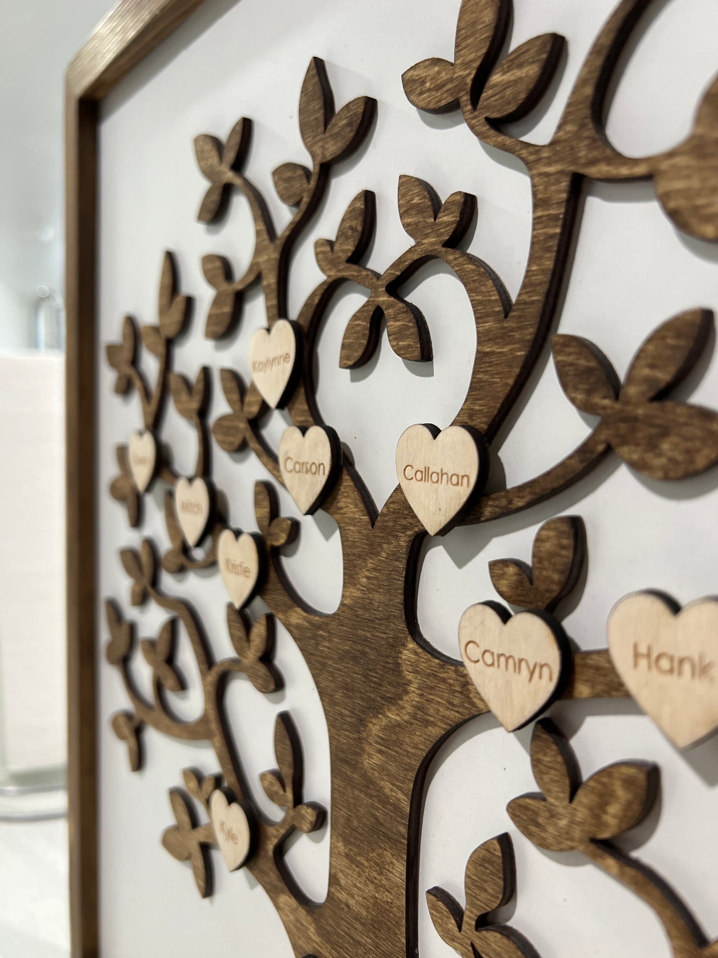 Personalized Family Tree Sign | 21x21 inch