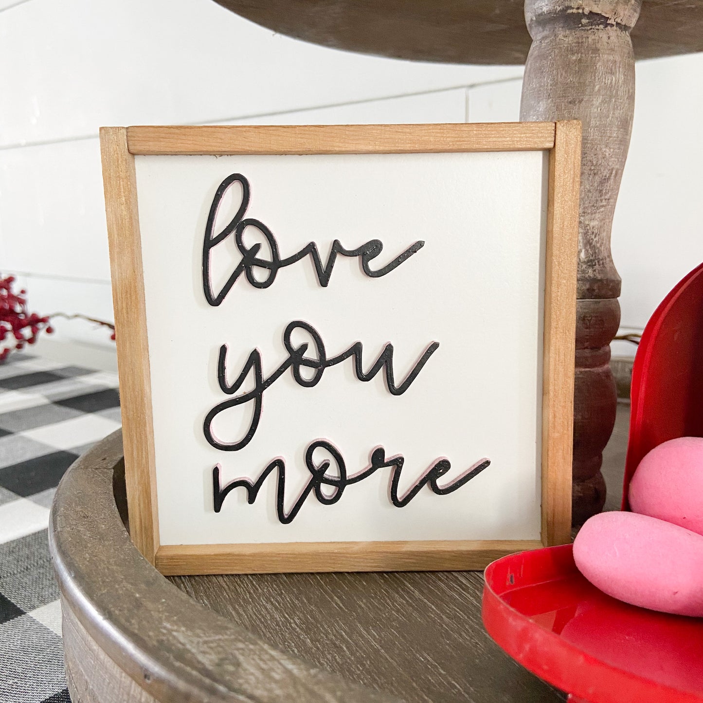 Valentine's Mini Signs | Tier Tray Decor