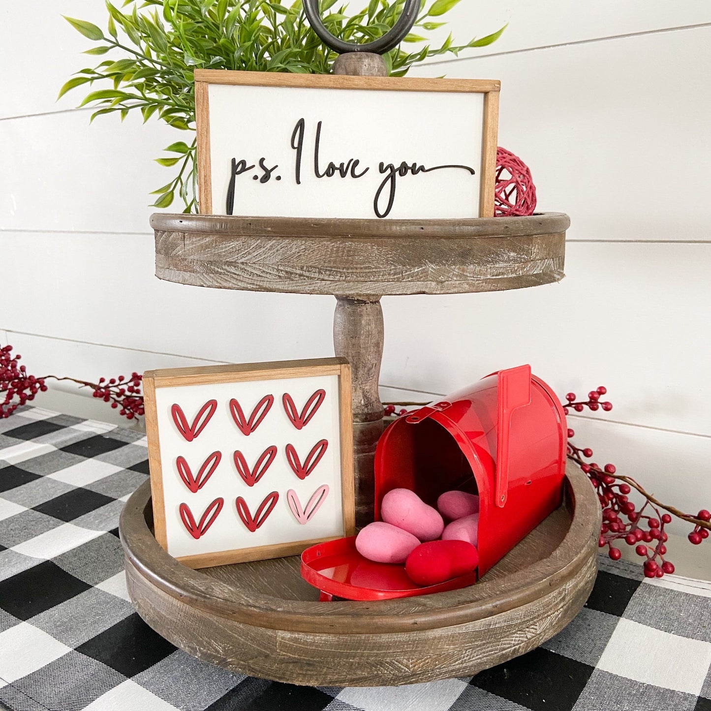 Valentine's Mini Signs | Tier Tray Decor