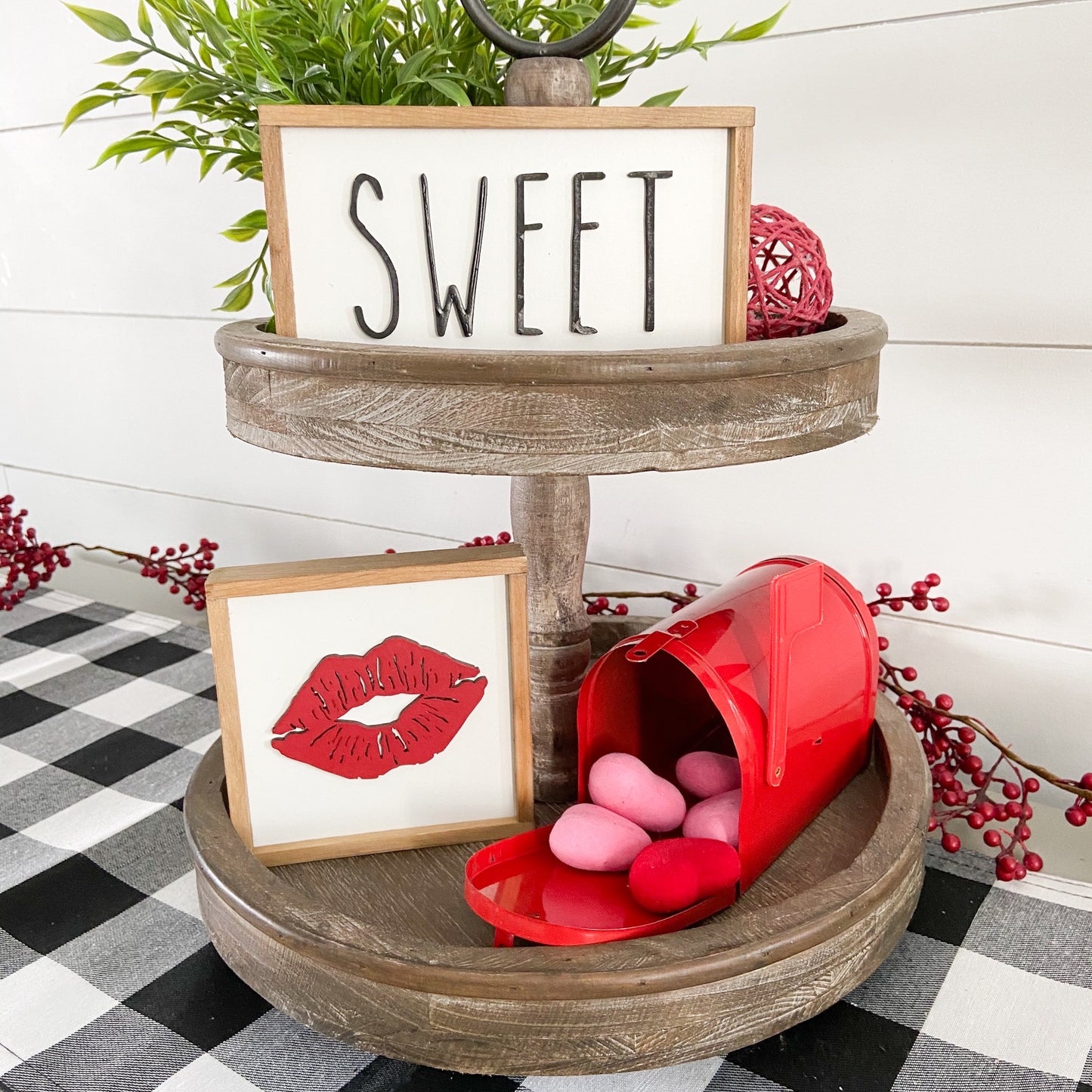 Valentine's Mini Signs | Tier Tray Decor