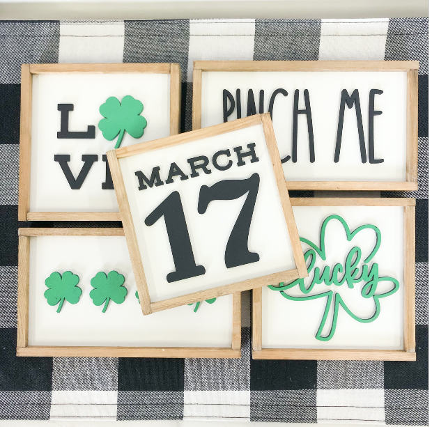 St. Patrick's Day 3D Wood Signs