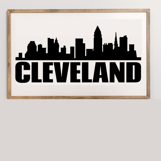 Cleveland Sign | 35x24 inch Wood Sign