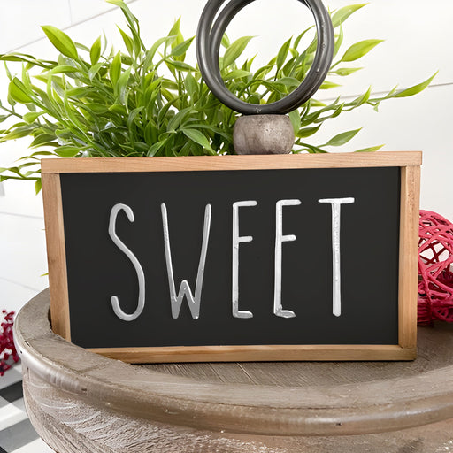 Black Valentine's Mini Signs | Tier Tray Decor