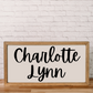 Custom Framed Name Sign