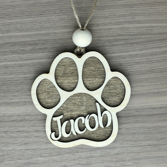 Paw Print Ornament