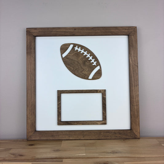 Write-on Coach Sign with 4x6 inch Photo Slot