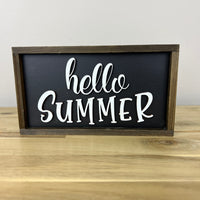 Hello Summer/Fruit Signs | Wood Mini Signs