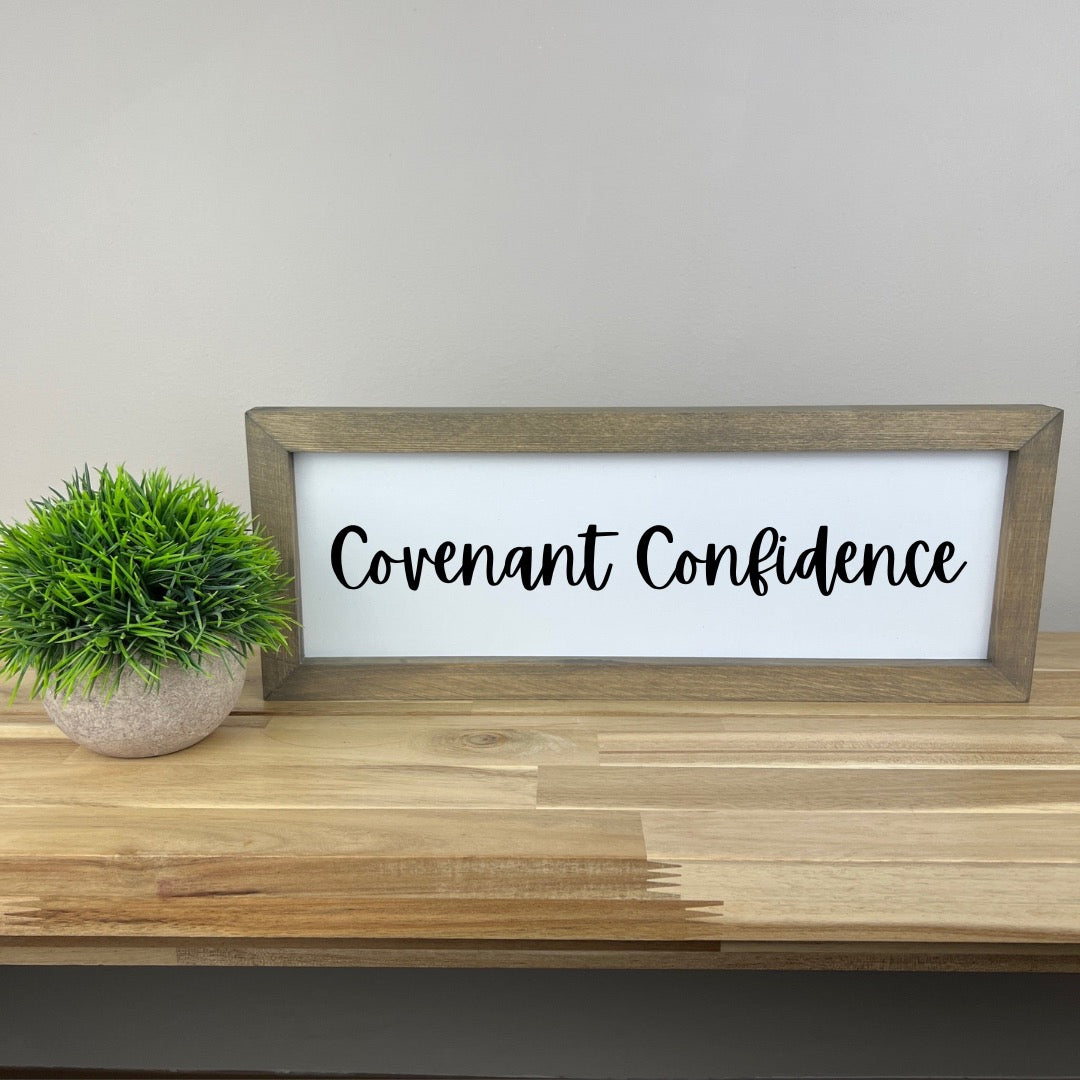 6x16 inch Covenant Confidence