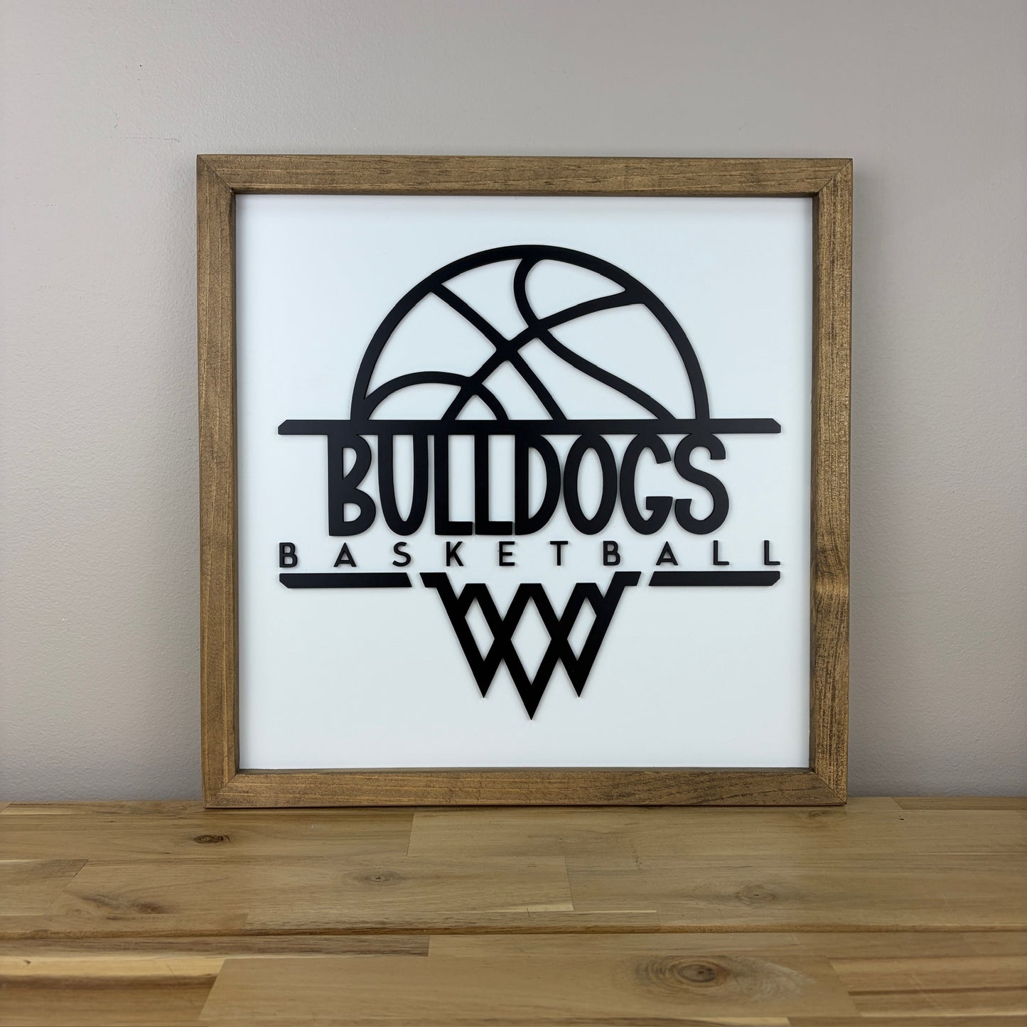 Personalized Basketball Team Sign | Square Sign | Multiple Sizes