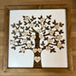 Personalized Family Tree with Birthdates Sign | 21x21 inch