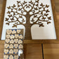 Personalized Family Tree with Birthdates Sign | 21x21 inch