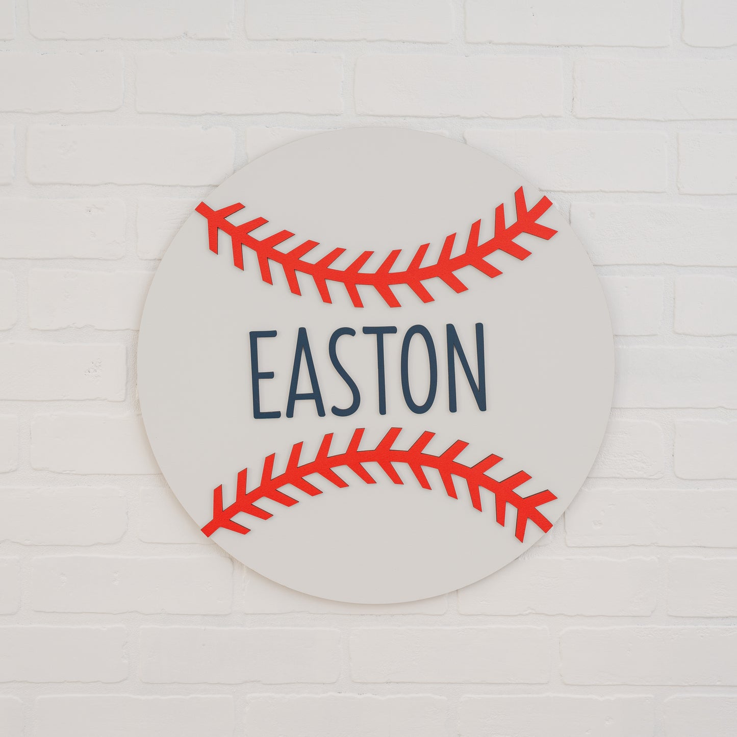 Baseball Name Sign