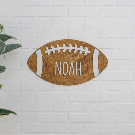 Football Name Sign 18"